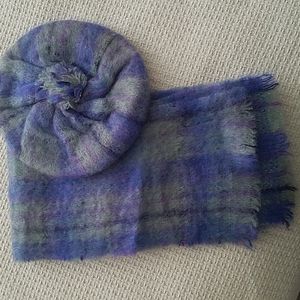 Handmade Irish scarf and hat
